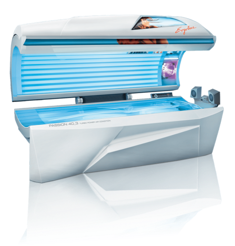 Ergoline-Passion40_3 15 min sun bed. This piece of equipment is level 2 in other salons.